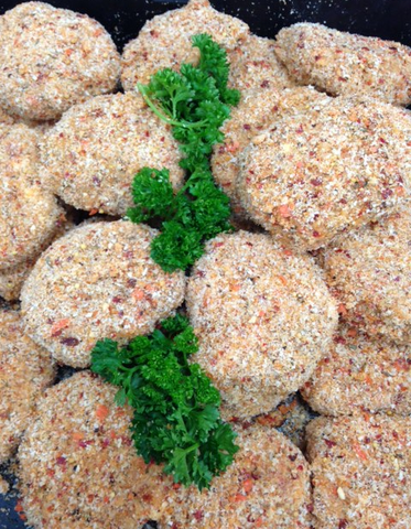 Chicken and fetta patties